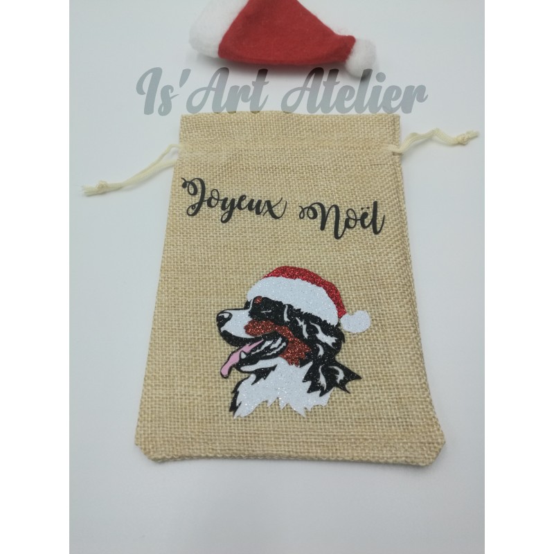 Mini Hotte de Noël en jute