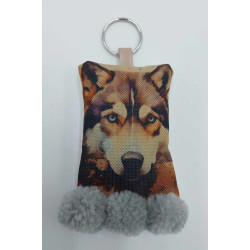 porte-cle-en-toile-deperlant-husky@isartatelier