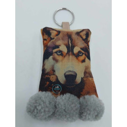 porte-cle-en-toile-deperlant-husky@isartatelier