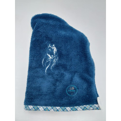 serviette-turban-seche-cheveux-cheval-brode@isartatelier