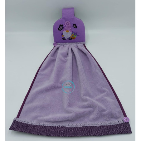 essuie-main-en-tissu-broderie-gnome-et-lavande@isartatelier