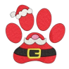 Bavoir Papatte de Noël avec élastique  pour chien